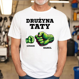 Drużyna Super Taty Koszulka Personalizowana