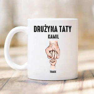 Drużyna Taty Kubek Personalizowany