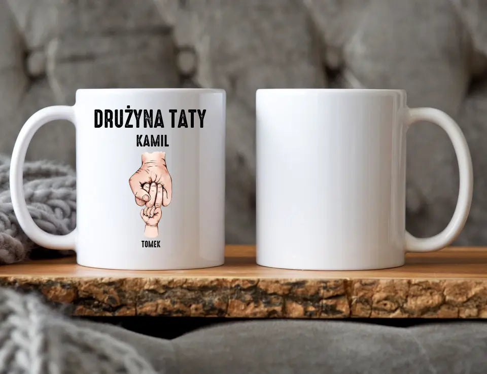 Drużyna Taty Kubek Personalizowany